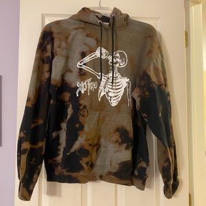 Bleach dye hoodie